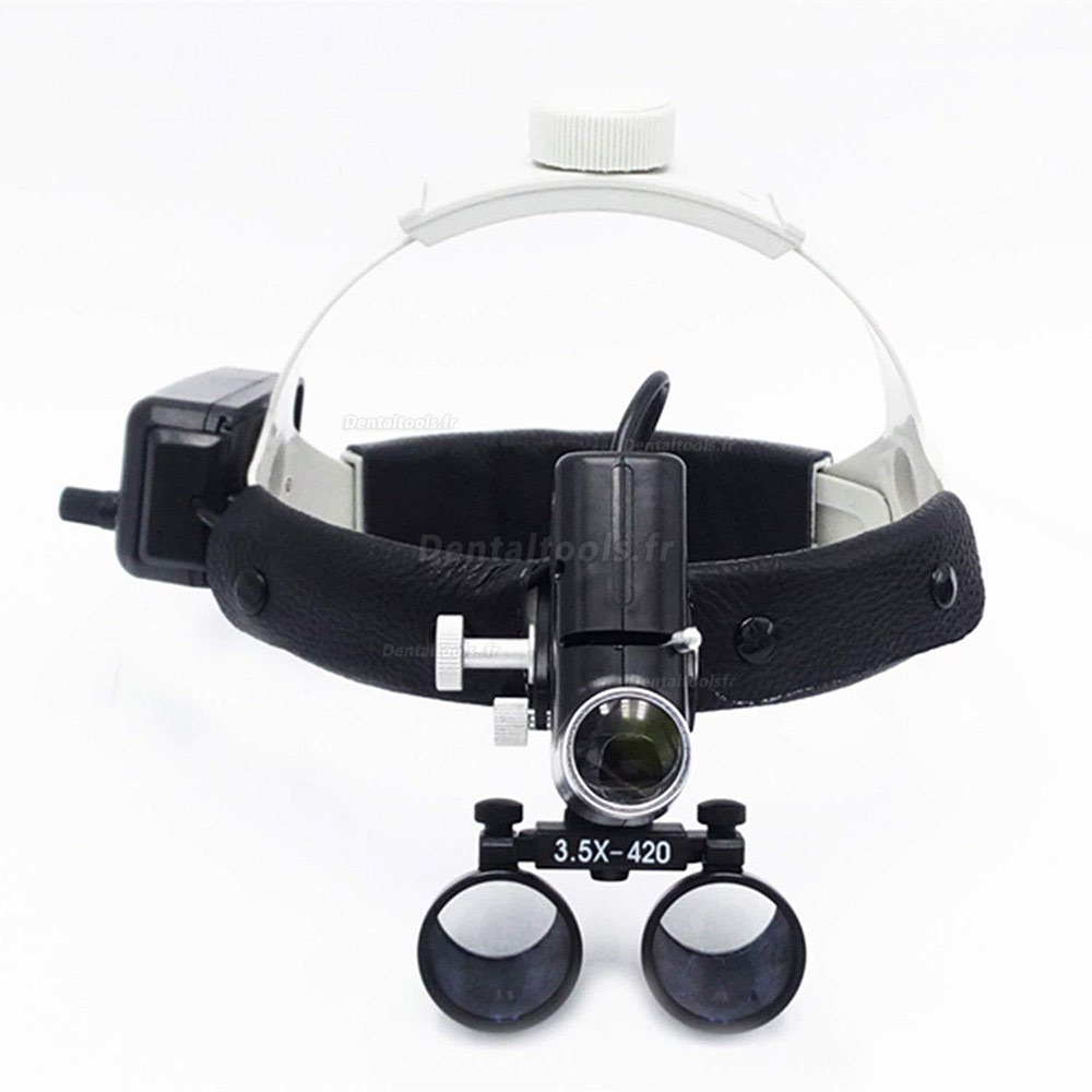 Vente de 3.5X Loupe médical dentaire mit 5W LED phare lumière DY