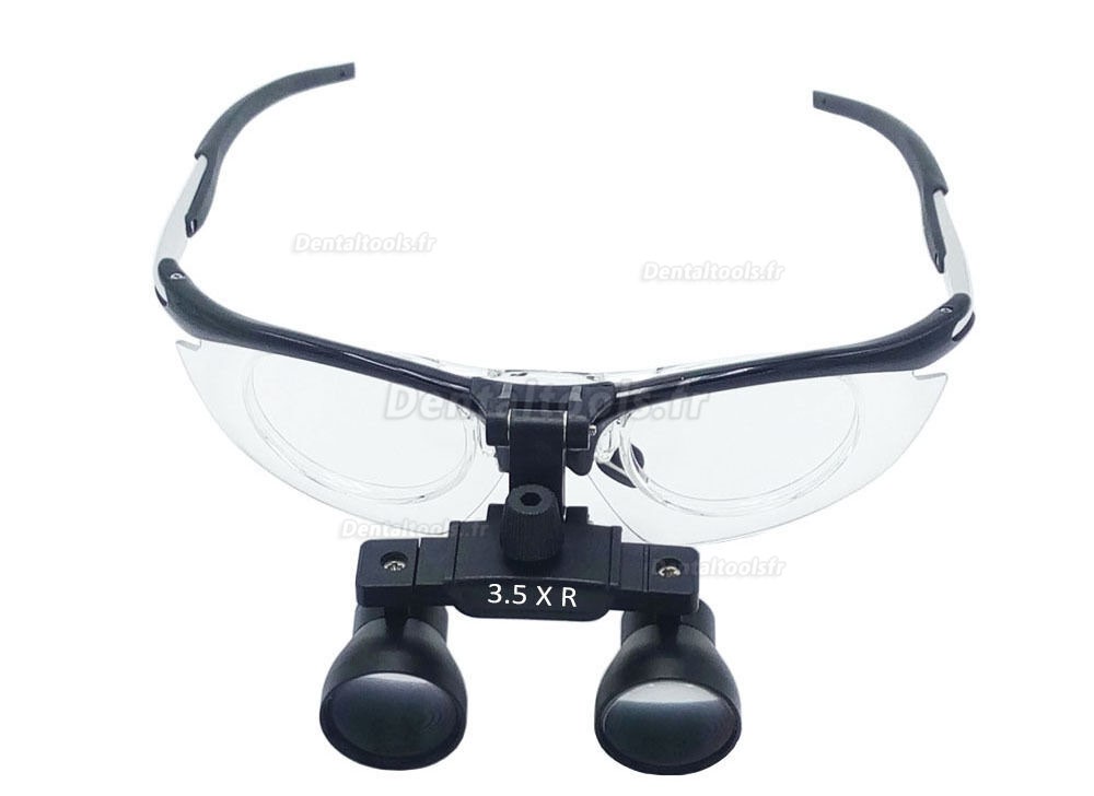 Dentaire3.5X Loupes binoculaires médicales Anti-buée Cadre en aluminium DY-112