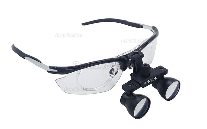 Dentaire3.5X Loupes binoculaires médicales Anti-buée Cadre en aluminium DY-112