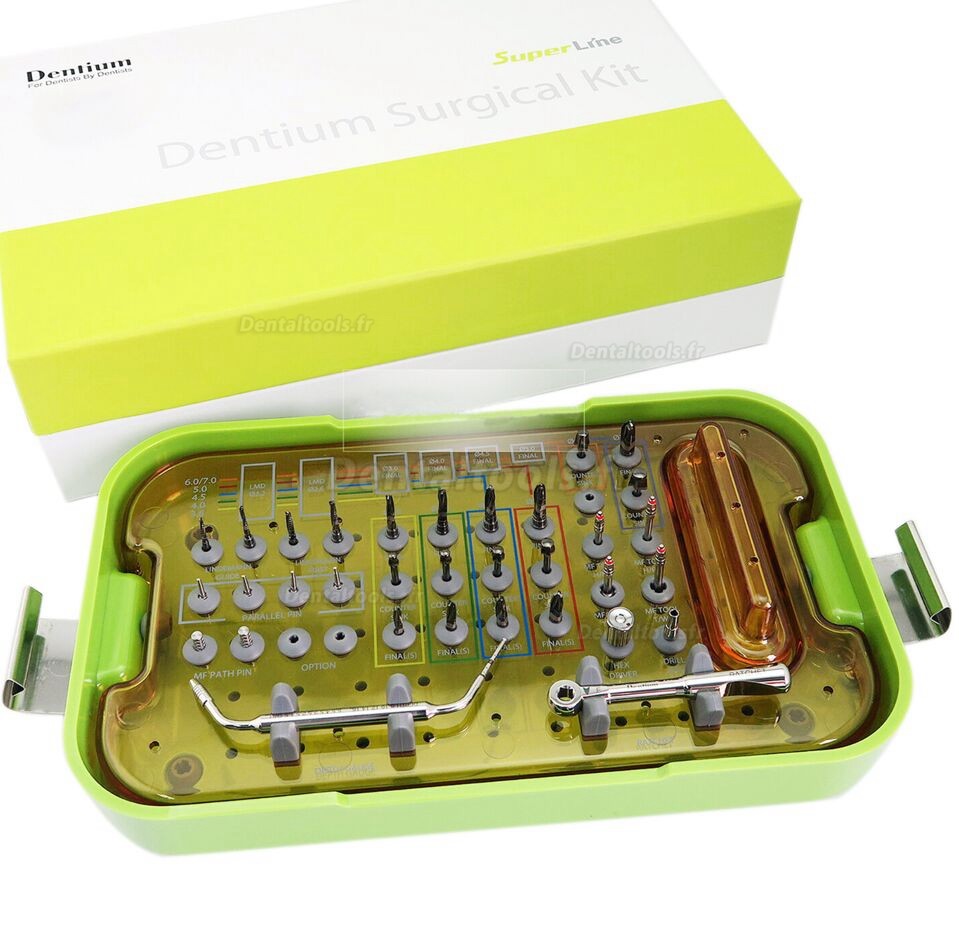 Dentium Kit d'outils chirurgicaux dentaire Kit d'instrument de chirurgie implantaire UXIF SuperLine