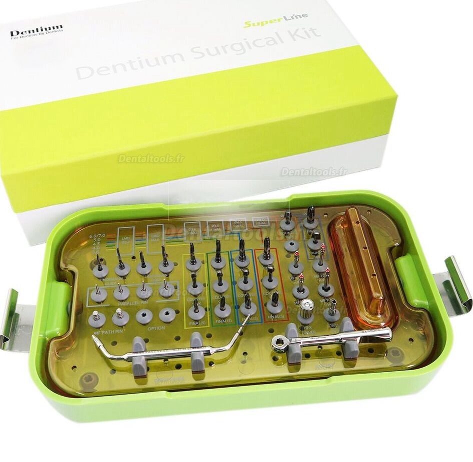 Dentium Kit d'outils chirurgicaux dentaire Kit d'instrument de chirurgie implantaire UXIF SuperLine