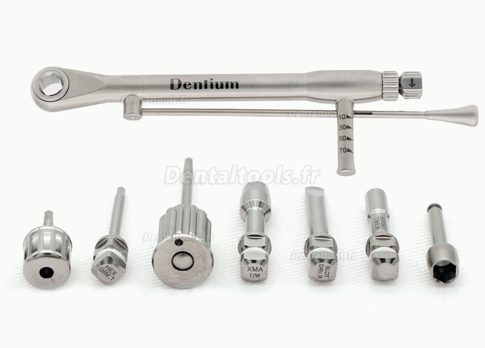 Dentium XIP Kit d'outils de tournevis à main pour restauration de prothèse dentaire avec clés dynamométriques