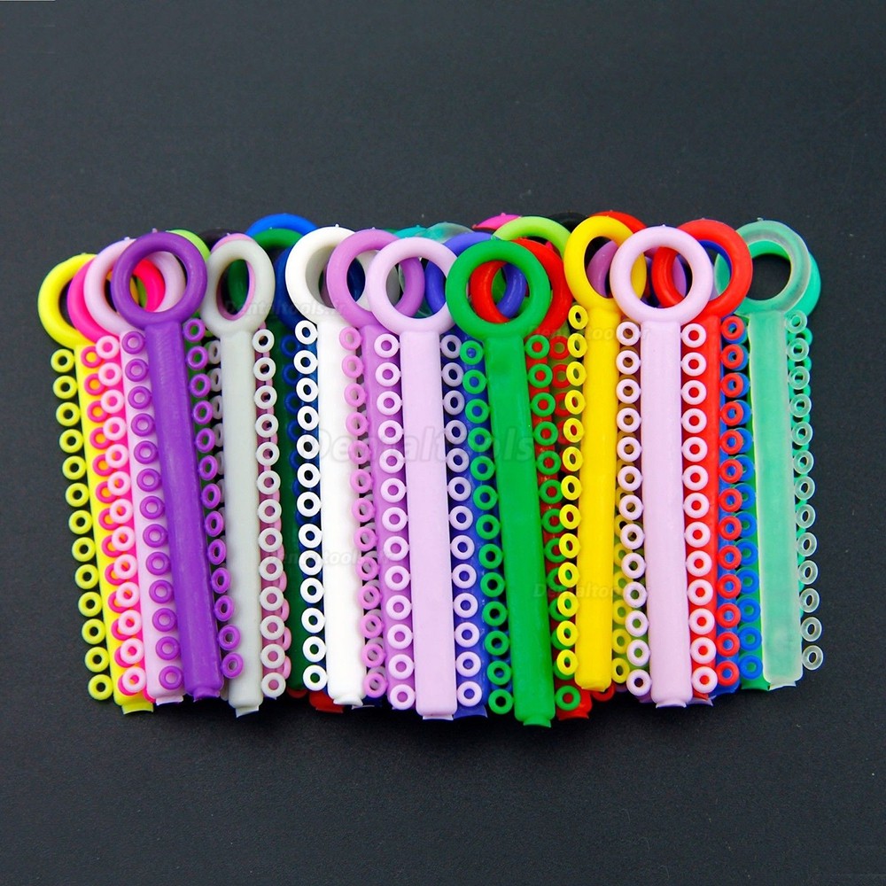 10 paquets 9880 pcs Attaches de ligature élastiques orthodontiques dentaires avec 36 couleurs à choisir 10 paquets 9880 pcs Attaches de ligature élastiques orthodontiques dentaires avec 36 couleurs à choisir