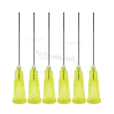 100 PCs Seringues Endo 27GA Dentaire Fin-Fermé Trou latéral Insert d'aiguille d'irrigation Endo