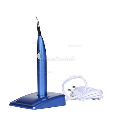 Endo dentaire sans fil Gutta Cutter Gomme dentaire Cutter avec 4pointes couleur bleue