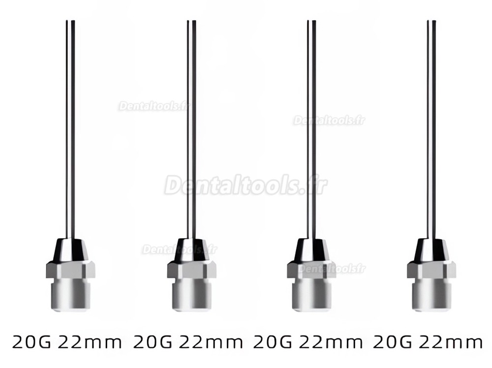 4 pi&egrave;ces aiguilles pour pistolet gutta-percha compatible Woodpecker Fi-G