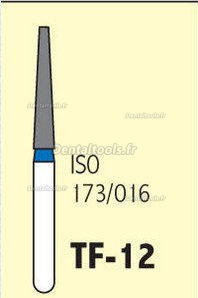 1.6mm FG TF-12 Fraise diamantée dentaire Consommables dentaires 100 Pcs