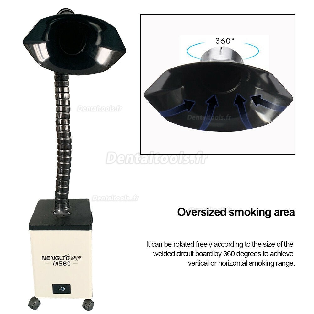 Extracteur de fumée de soudage mobile filtre à fumée à souder absorbeur tête unique MS80