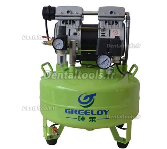 Greeloy® GA-81 compresseur d'air pour dentiste pour 2 postes avec armoire d'insonorisation