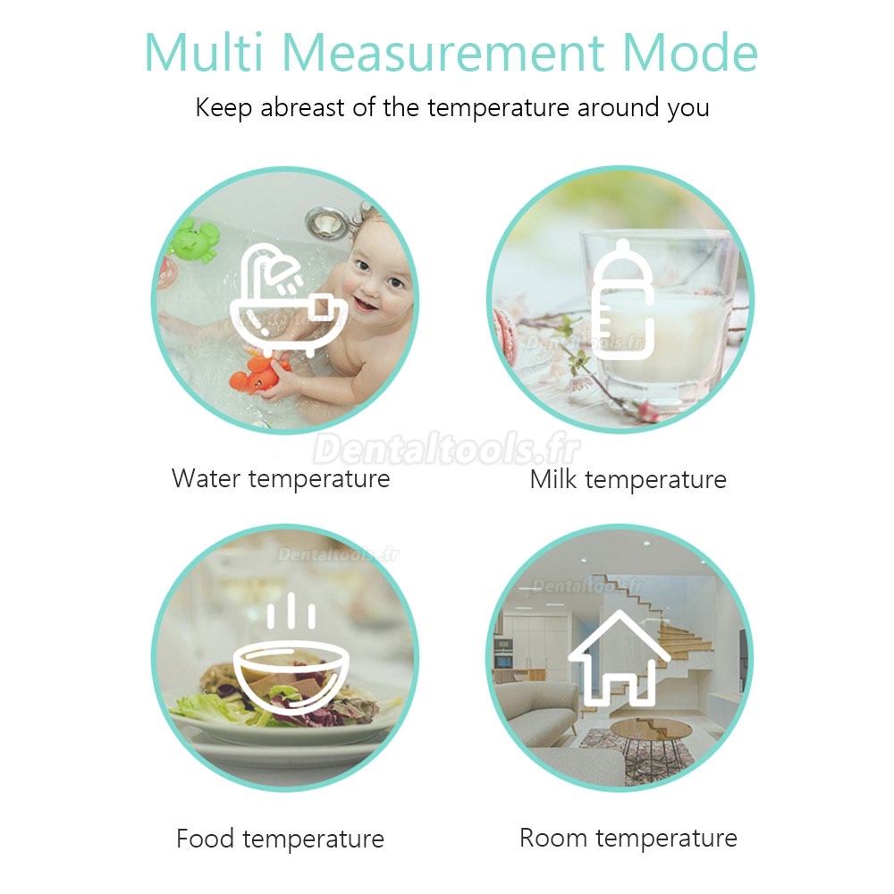 Thermomètre infrarouge numérique Thermomètre infrarouge sans contact Thermomètre frontal infrarouge