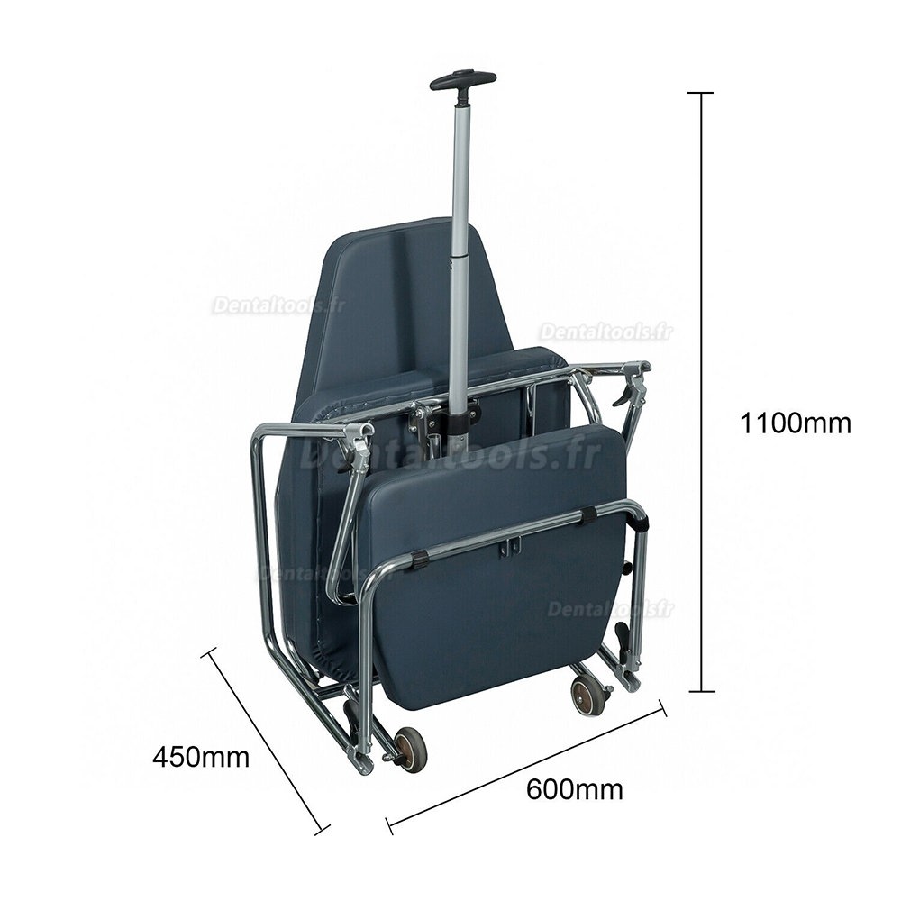 Greeloy GU-P101 Fauteuil Dentaire Portable Pliable Réglable + Tabouret Dentaire Kit