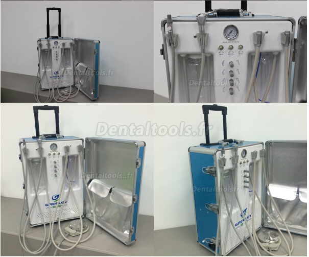 Greeloy® GU-P204S Unité Dentaire Portable avec Compresseur d'Air