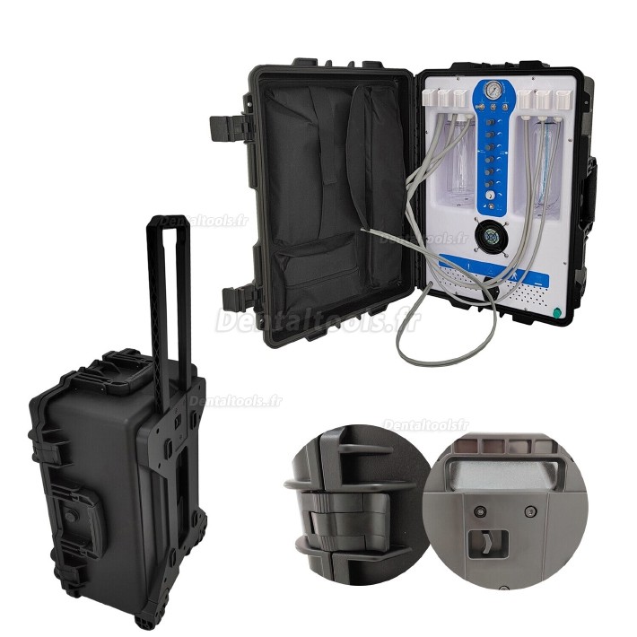 Greeloy® GU-P206S Unité Dentaire Portable avec Compresseur d'Air