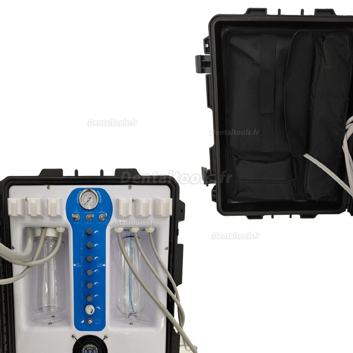 Greeloy® GU-P206S Unité Dentaire Portable avec Compresseur d'Air