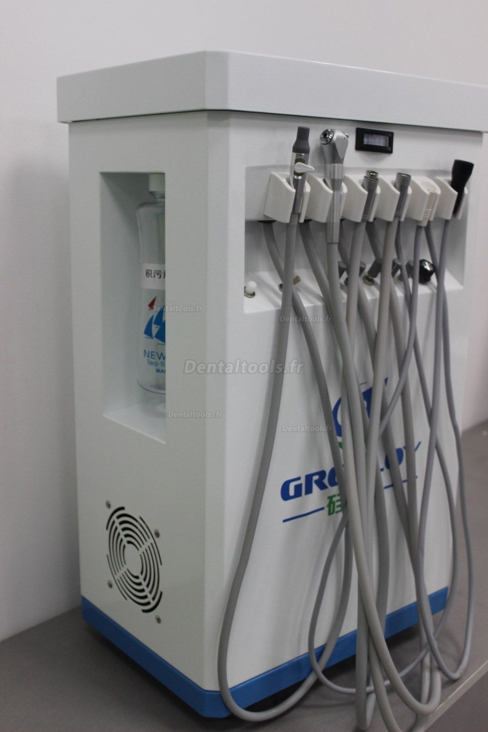 Greeloy® Unité Dentaire Portable Multi-fonctionnel GU-P209 + Lampe à polymériser +Détartreur + Tube à fibre optique 6H