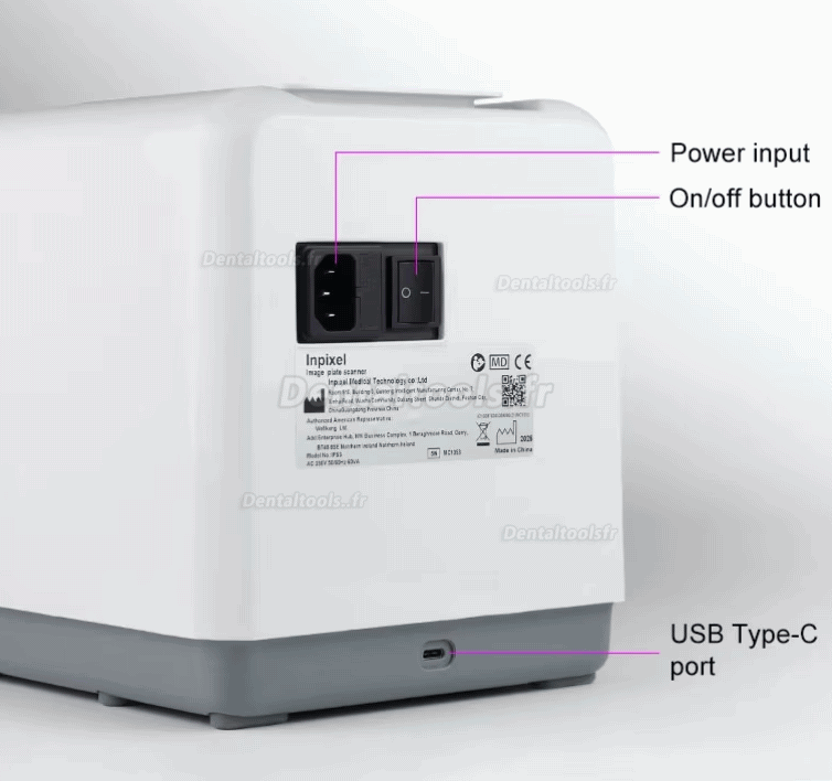 Handy IPS3 scanner PSP dentaire pour plaques d'imagerie radiographique
