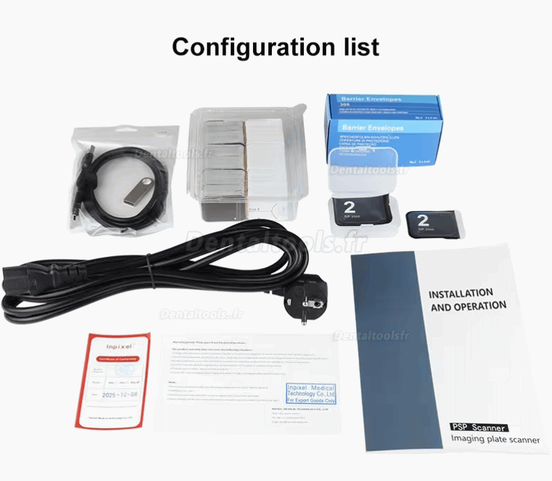 Handy IPS3 scanner PSP dentaire pour plaques d'imagerie radiographique