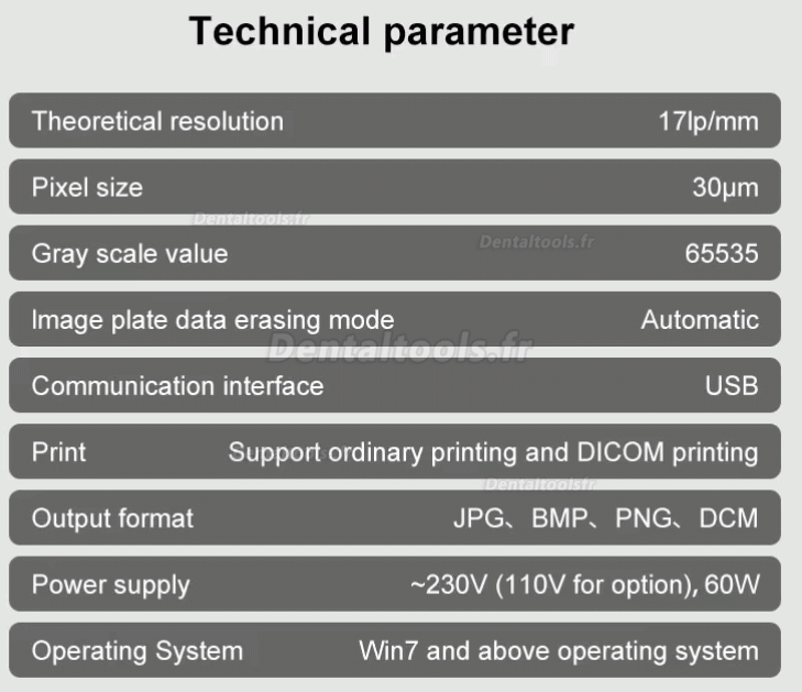 Handy IPS3 scanner PSP dentaire pour plaques d'imagerie radiographique