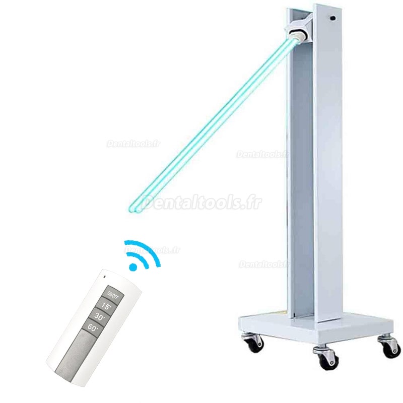 Lampe de désinfection UV de stérilisateur mobile d'intérieur Lampe germicide stérilisante UV avec roues