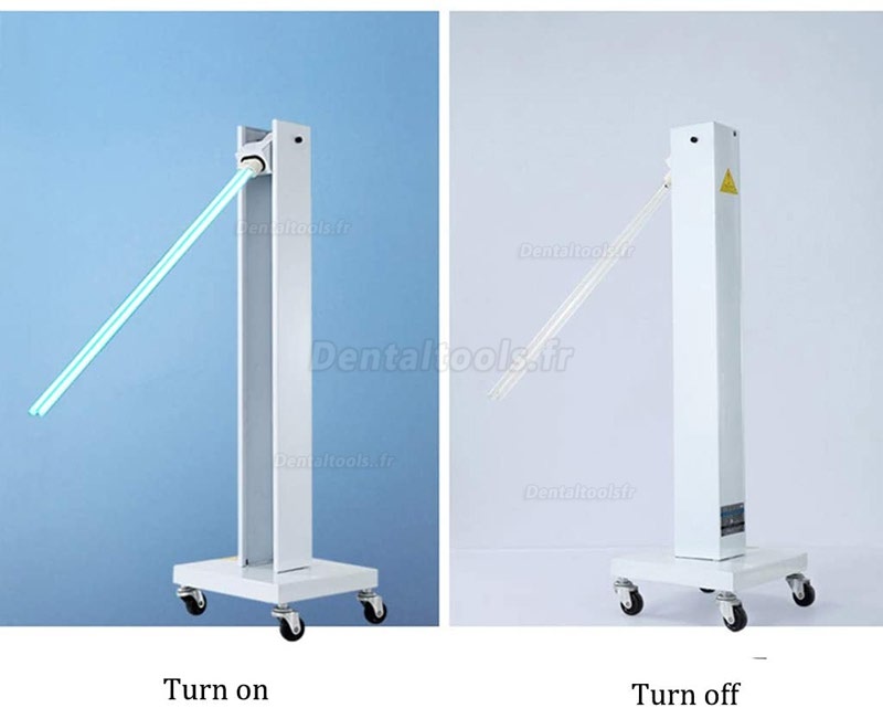Lampe de désinfection UV de stérilisateur mobile d'intérieur Lampe germicide stérilisante UV avec roues