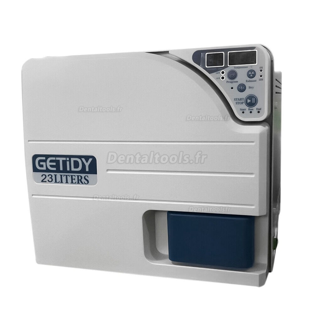 Getidy 18-23L Stérilisateur autoclave à vapeur sous vide numérique dentaire classe n avec fonction de séchage