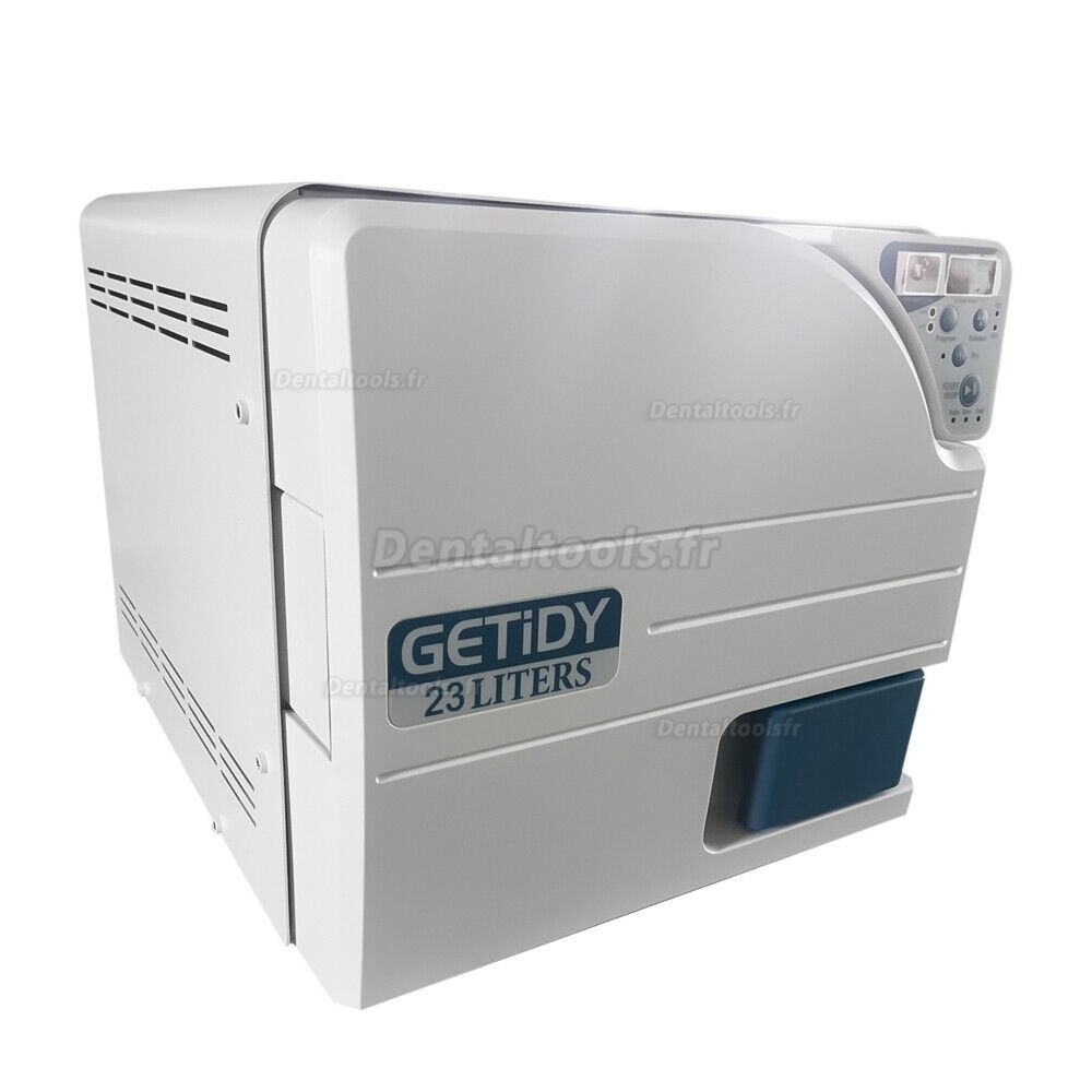 Getidy 18-23L Stérilisateur autoclave à vapeur sous vide numérique dentaire classe n avec fonction de séchage