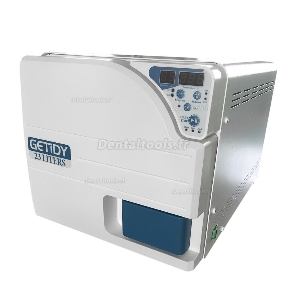 Getidy 18-23L Stérilisateur autoclave à vapeur sous vide numérique dentaire classe n avec fonction de séchage