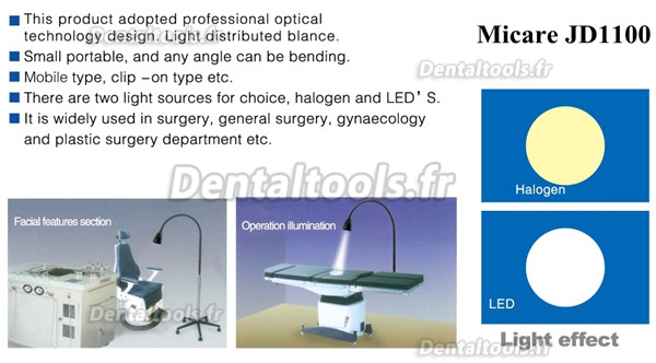 Micare Lampe de diagnostic dentaire modèle à pied JD1100