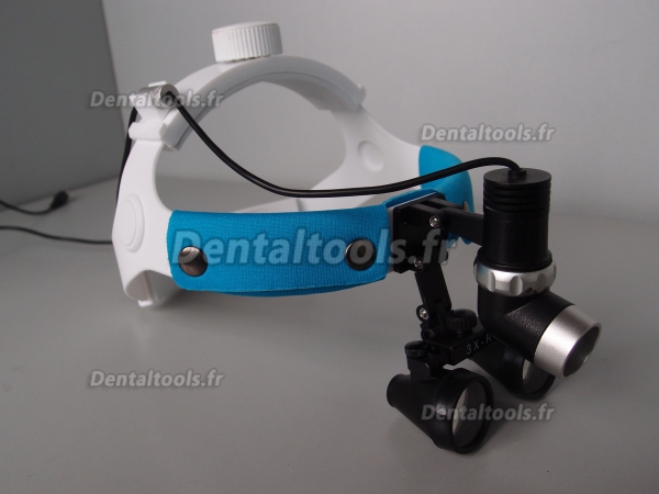 Micare JD2000 Lampe frontale dentiste/dentaire avec Loupes 3.0 X AC 110V/220V