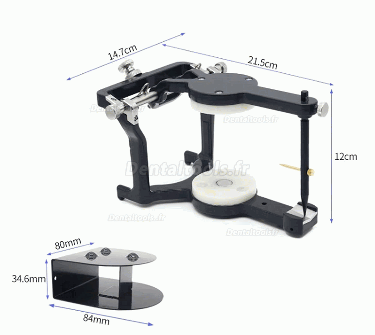 JG-240 articulateur dentaire r&eacute;glable de laboratoire avec plaques de montage