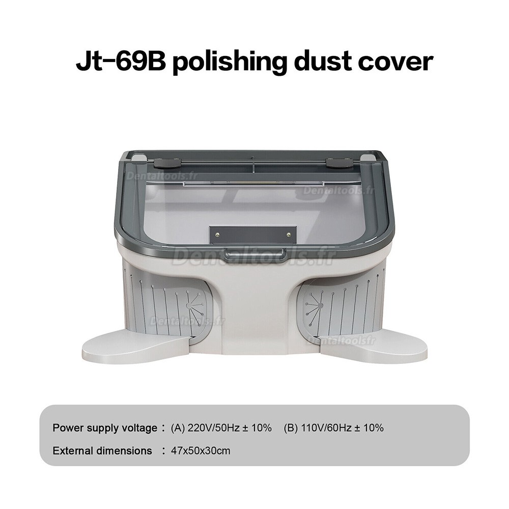 JT-69B Boîte de preuve de collecteur de poussière de vide de sableuse de LED de laboratoire dentaire 14W