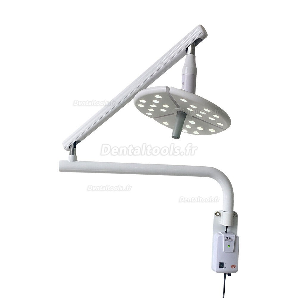 KWS KD-2018B-1 Lampe chirurgicale dentaire murale à LED sans ombre avec interrupteur tactile