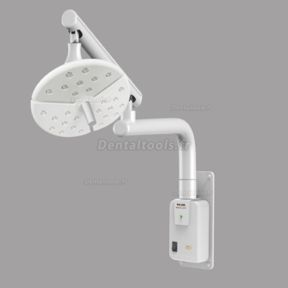 KWS KD-2018B-1 Lampe chirurgicale dentaire murale à LED sans ombre avec interrupteur tactile