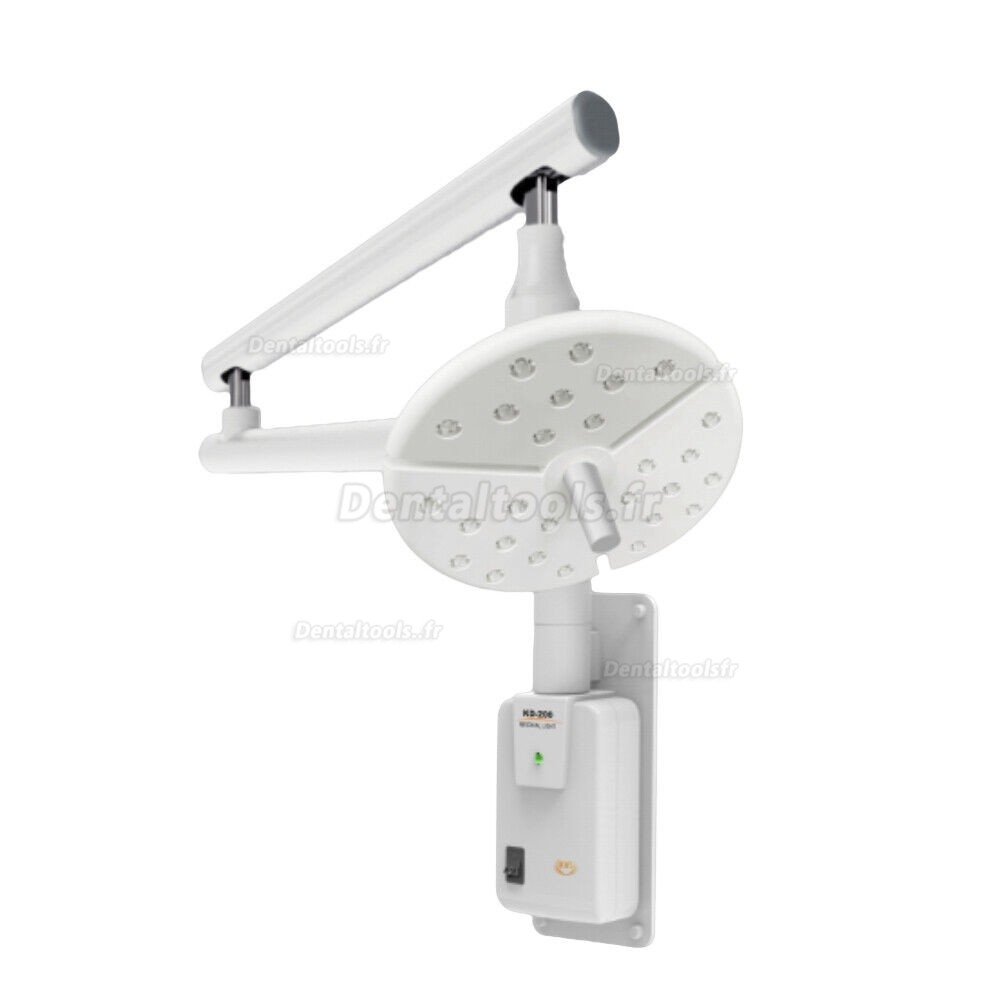 KWS KD-2018B-1 Lampe chirurgicale dentaire murale à LED sans ombre avec interrupteur tactile