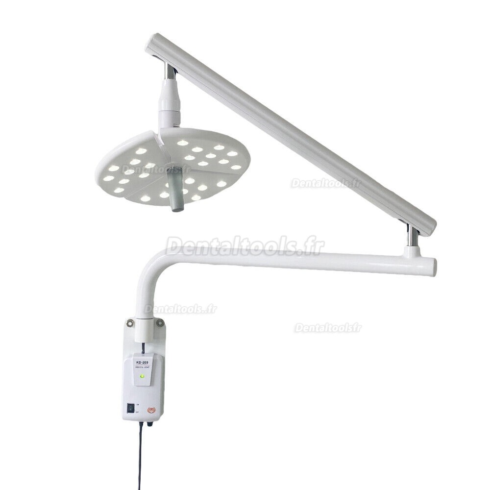 KWS KD-2018B-1 Lampe chirurgicale dentaire murale à LED sans ombre avec interrupteur tactile