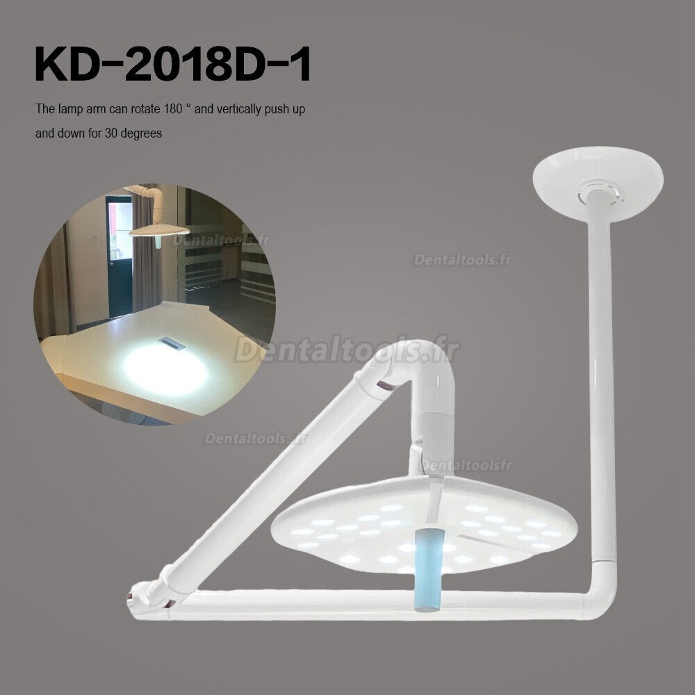 KWS KD-2018D-1 lampe LED chirurgicale dentaire montée au plafond lampe d'examen sans ombre interrupteur tactile