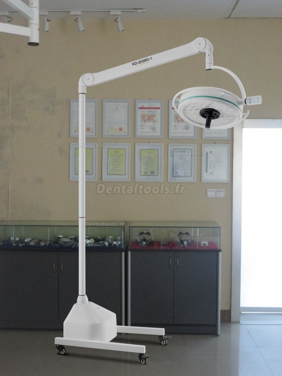KWS KD-2036D-3 108W Lampe chirurgicale mobile LED lampe d'examen sans ombre