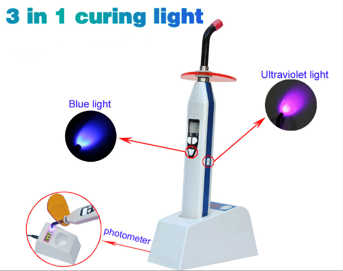 LY® LY-C240C 3 en 1 Lampe à photopolymériser Avec Mètre de lumière & Détection des caries