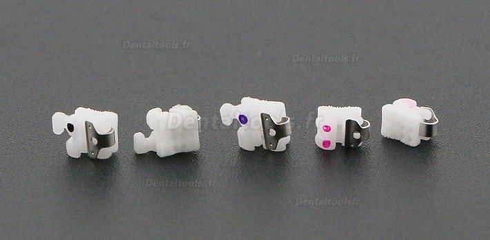 MBT 022 345 Hooks Orthodontie Self-ligating Brackets Céramique pour Orthèses Dentaires