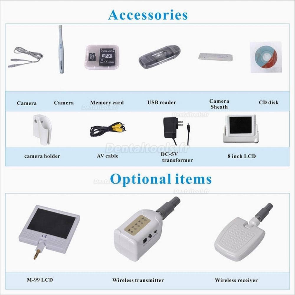 CMOS Caméra intra oral 8" Moniteur LCD M-868A