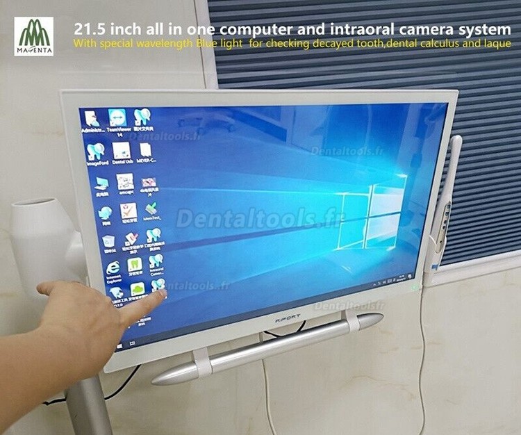 Magenta YF-2200P+Caméra intra-orale ecran tactile de moniteur LCD de 21,5 pouces VGA+HDMI