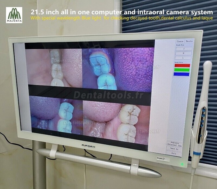 Magenta YF-2200P+Caméra intra-orale ecran tactile de moniteur LCD de 21,5 pouces VGA+HDMI