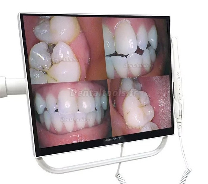 Magenta YFHD-D Caméra intra-orale dentaire 1/4 Sony CCD moniteur 17 pouces et bras de support