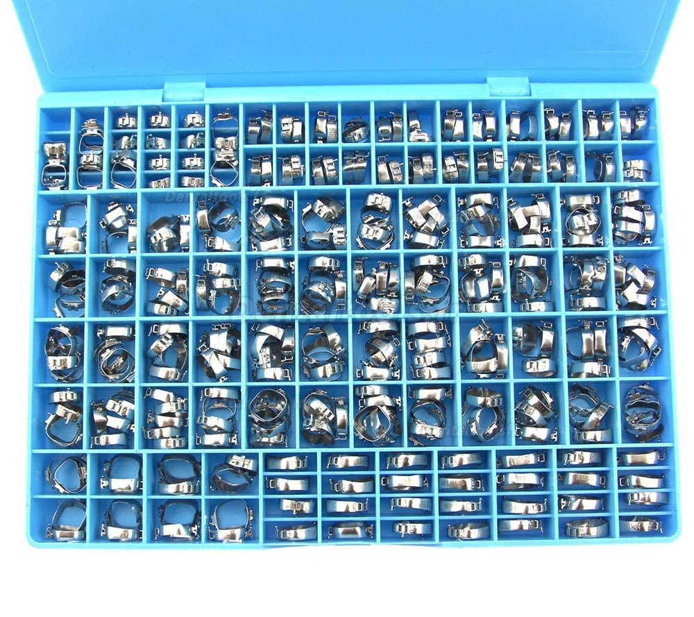 85 Ensembles bandes molaires orthodontiques MBT 022 pré-soudées avec tubes buccaux convertibles à tube unique et gaine linguale