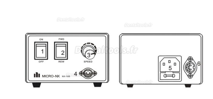 Maisilao® NX100-100C Machine 3,5000 tr/min de Micromoteurà polir les ongles