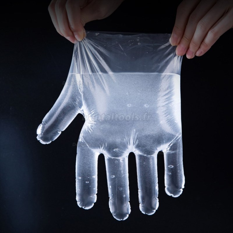 1000/2000 pcs Gants Jetables En Plastique Pour Restaurant Cuisine BBQ Gants Alimentaires Écologiques Fruits Légumes Gant