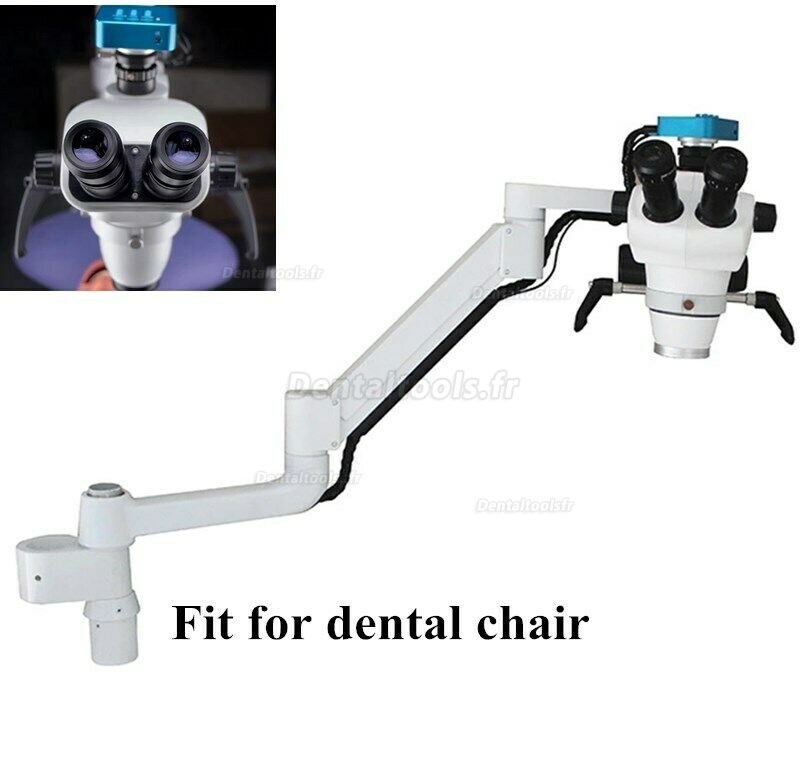 Microscope opératoire dentaire endodontie avec caméra pour fauteuil dentaire