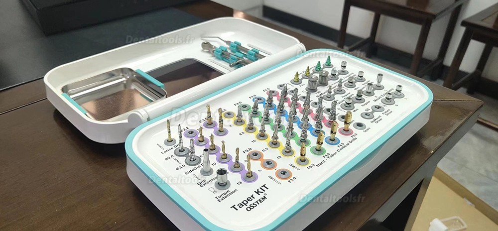 100% Osstem Outil d'implant dentaire Kit de cône chirurgical ensemble d'instruments de levage de sinus