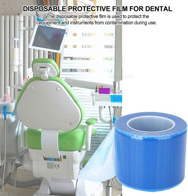 1200Pcs/Roll de film protecteur dentaire protégeant la membrane de matériel médical oral en plastique de film protecteur