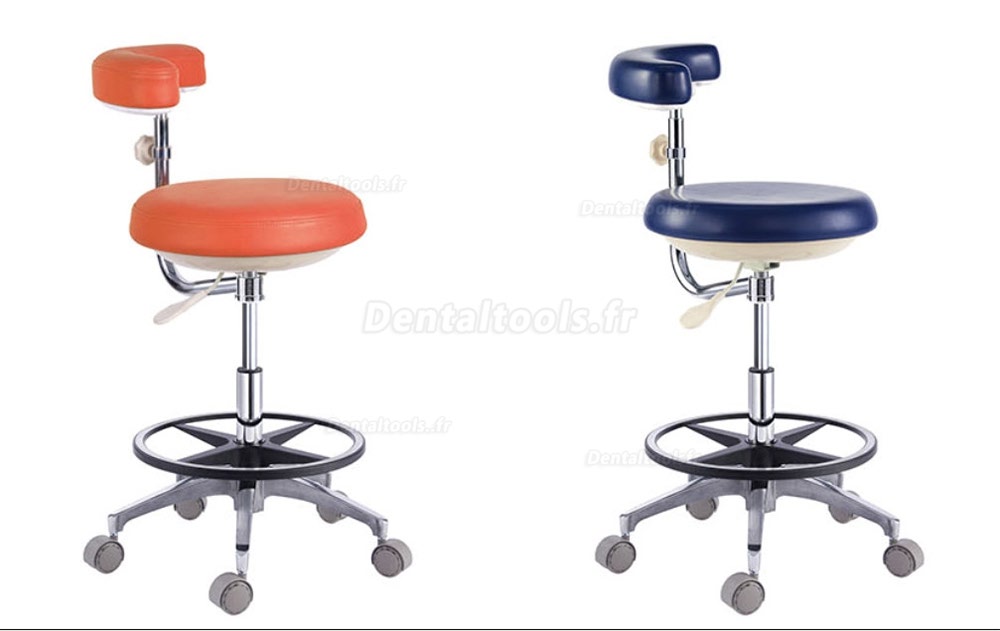 Siège dentaire Tabouret médecin dentiste mobile Classic avec repose-bras QY-500N